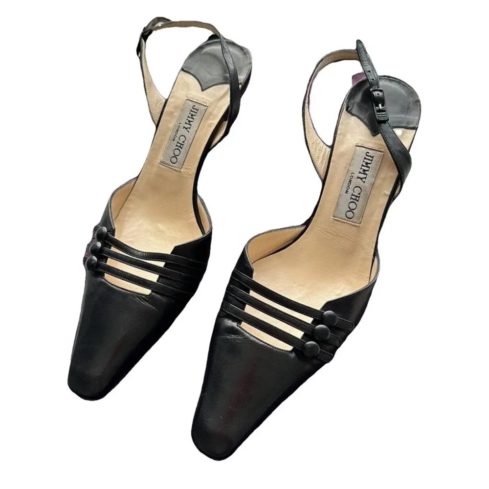 Jimmy Choo Black Strappy Heels